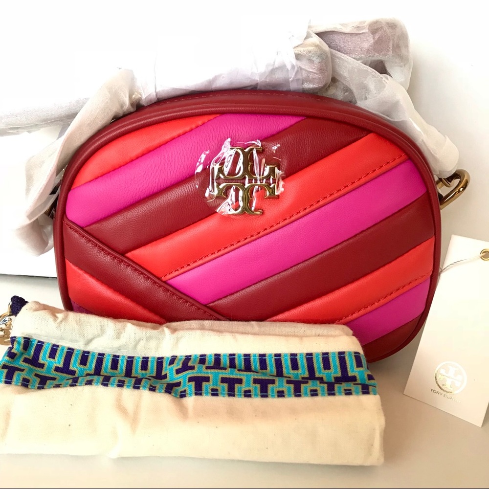 Sold ! Tory Burch KIRA CHEVRON COLOR-BLOCK CAMERA BAG - Picture 7 of 8